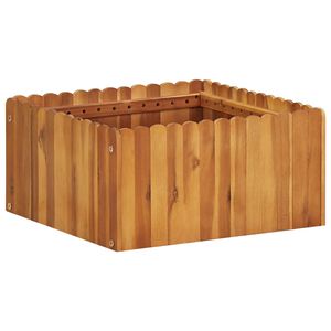vidaXL Puutarhan korotettu kukkalaatikko 50x50x25 cm t&auml;ysi akaasiapuu