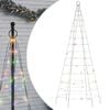 vidaXL LED joulukuusi 200 v&auml;rik&auml;st&auml; LED-valoa 180 cm