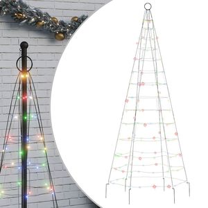 vidaXL LED joulukuusi 200 v&auml;rik&auml;st&auml; LED-valoa 180 cm