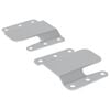 vidaXL Pinnalle Asennettava Kiinnike 2 pcs Hopea 75 x 66 x 1,4 mm