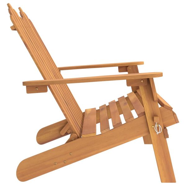 vidaXL Adirondack puutarhapenkki 126 cm täysi akasiapuu