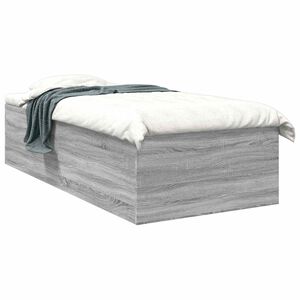 vidaXL Lattias&auml;ngyn runko Harmaa Sonoma 80 x 200 cm Tekninen puu