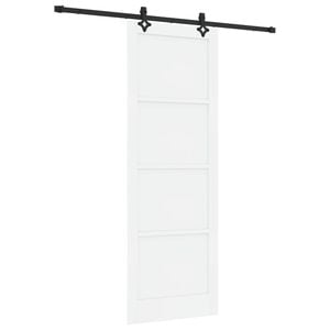 vidaXL Liukuovi Valkoinen ja musta 83 x 232 cm T&auml;ysi m&auml;nty