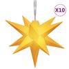 vidaXL Joulun t&auml;htivalo 10 LED-valoa keltainen 10 cm
