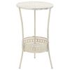 vidaXL Bistrop&ouml;yt&auml; vintagetyyli metalli py&ouml;re&auml; 40x70 cm valkoinen