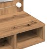 vidaXL Peilikaappi LED-valoilla Artisan Oak 90x31,5x62 cm