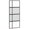 vidaXL Liukuovi musta 90x205 cm karkaistu lasi ja alumiini