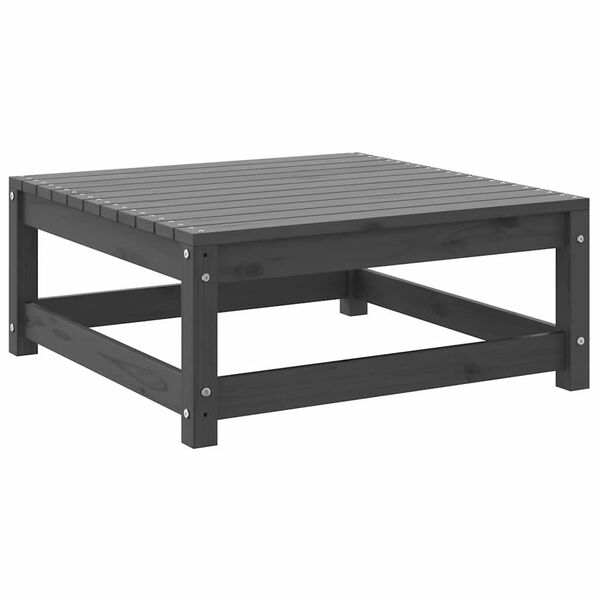 vidaXL 2-osainen Puutarhasohvasarja harmaa t&auml;ysi m&auml;nty