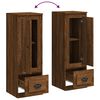 vidaXL Kaappi ruskea tammi 36x35,5x103,5 cm tekninen puu