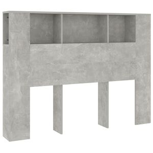 vidaXL S&auml;ngynp&auml;&auml;ty s&auml;ilytystilalla betoninharmaa 140x18,5x104,5 cm