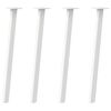 vidaXL Konsolip&ouml;yd&auml;n jalat 4 kpl valkoinen 72 cm ter&auml;s
