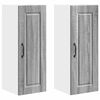 vidaXL Sein&auml;kaappi PORTO 2 pcs Harmaa Sonoma 30 x 31 x 80 cm