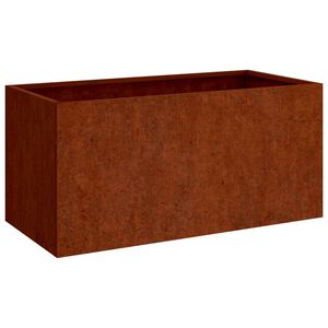 vidaXL Kukkalaatikko 62x40x39 cm Corten ter&auml;s