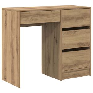 vidaXL P&ouml;yt&auml; Artisan tammi Tekninen puu 90 x 37.5 x 75 cm