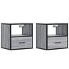 vidaXL Sein&auml;kaapit 2 kpl Harmaa Sonoma 40x31x39,5 cm