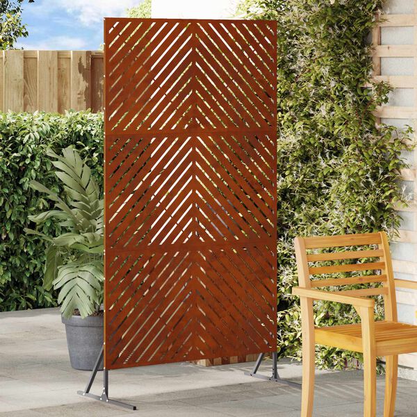 vidaXL Yksityisyysn&auml;ytt&ouml; Harmaa 100 x 50 x 180 cm Ter&auml;s