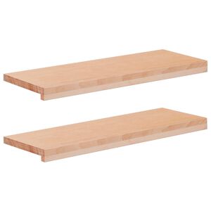 vidaXL Portaiden p&auml;&auml;llysteet 2 kpl 70 x 25 x 2 cm Luonnollinen