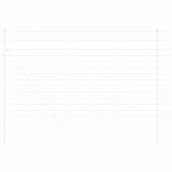 vidaXL Riista-aita Hopea 50 x 1,4 m Galvanoitu ter&auml;s