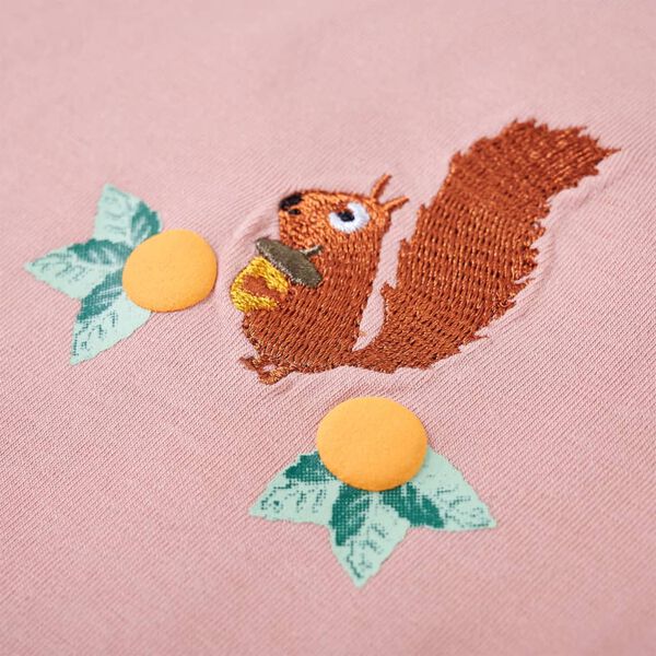 Lasten pitk&auml;hihainen T-paita vaalea pinkki 104