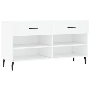 vidaXL Kenk&auml;penkki valkoinen 102x35x55 cm tekninen puu