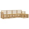 vidaXL Ulkosohvakokoelma 5 pcs valkoinen 253 x 122,5 x 73 cm