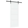 vidaXL Liukuovi ORKDAL 83 x 211 cm Tekninen puu Valkoinen ja musta