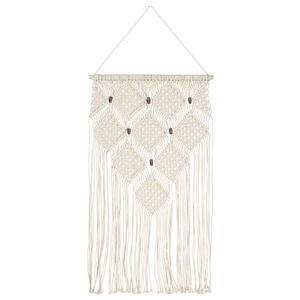 vidaXL Makramee-sein&auml;vaate 40x80 cm puuvilla