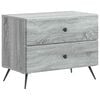 vidaXL Y&ouml;p&ouml;yt&auml;kaappi Harmaa sonoma 62 x 34,5 x 47,5 cm Tekninen puu