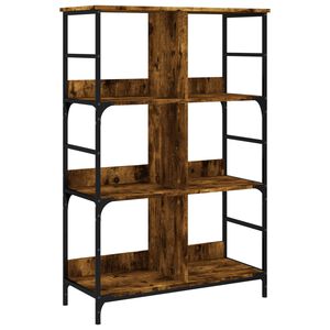 vidaXL Kirjahylly savutammi 78,5x33x117,5 cm tekninen puu