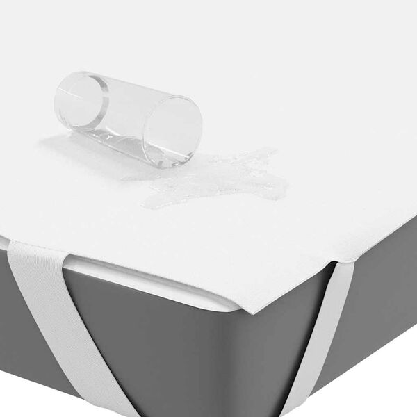 vidaXL Patjansuoja valkoinen 120x200 cm Vedenpit&auml;v&auml;