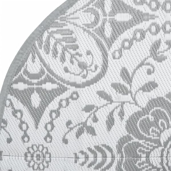 vidaXL Ulkomatto ARAKIL vaaleanharmaa &Oslash;160 cm PP