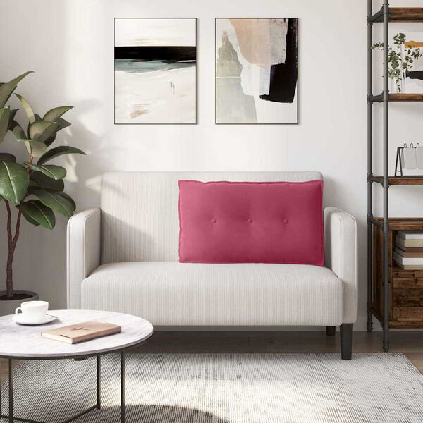 vidaXL Selk&auml;tyyny Viininpunainen 80 x 50 cm Korduroikangas