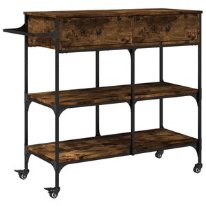 vidaXL Keitti&ouml;vaunu savutammi 105x42x95 cm tekninen puu