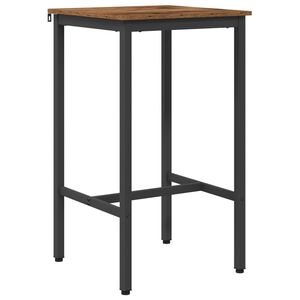 vidaXL Baarip&ouml;yt&auml; 52 x 52 x 110 cm Tekninen puu Vanha puu Suorakaide