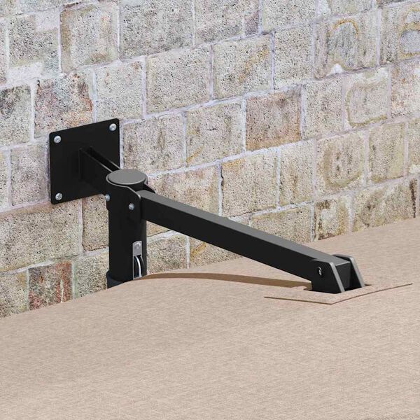 vidaXL Puutarhavarjo Harmaanruskea 248,5 x 247,5 x 160 cm