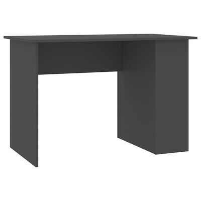 vidaXL Työpöytä harmaa 110x60x73 cm lastulevy