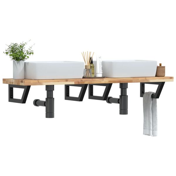 vidaXL Pesuallashylly sein&auml;lle ter&auml;s ja t&auml;ysi akasiapuu