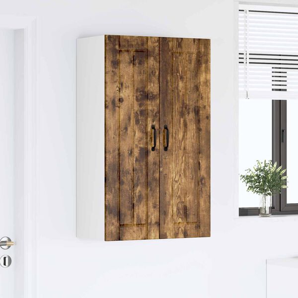 vidaXL Keitti&ouml;kaappi Savup&auml;hkin&auml; 60 x 31 x 100 cm Tekninen puu