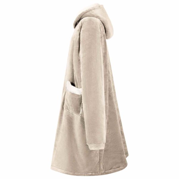 vidaXL Viltti-huppari Beige L Fleece ja flanelli