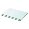 vidaXL Hyllyt 2 kpl kirkas lasi 30x15 cm