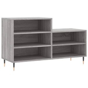 vidaXL Kenk&auml;kaappi harmaa Sonoma 102x36x60 cm tekninen puu