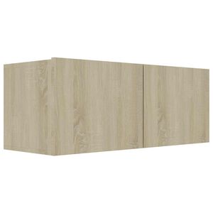 vidaXL TV-taso Sonoma-tammi 80x30x30 cm tekninen puu