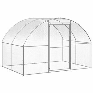 vidaXL Kanojen ulkoh&auml;kki 3x2x2 m galvanoitu ter&auml;s