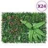 &nbsp;vidaXL Keinotekoinen kasviaita 24 kpl vihre&auml; 40x60 cm