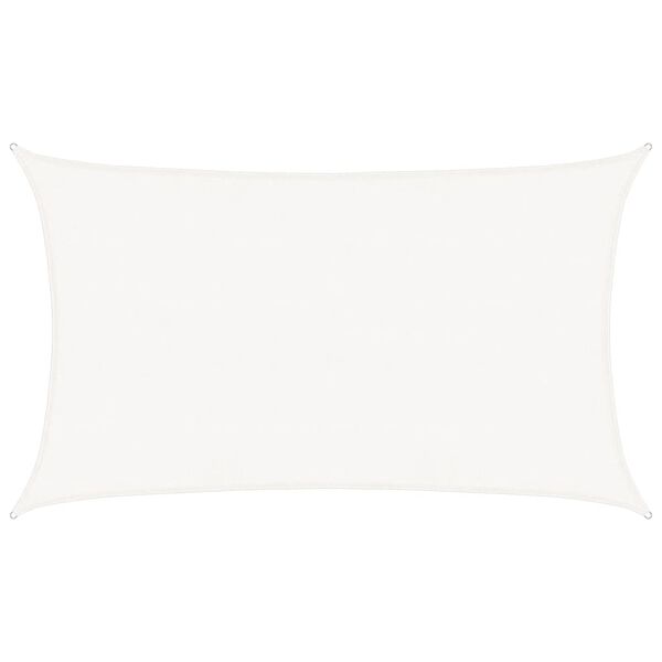 vidaXL Aurinkopurje 160 g/m&sup2; valkoinen 5x8 m HDPE