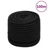 vidaXL Ty&ouml;k&ouml;ysi musta 18 mm 100 m polyesteri