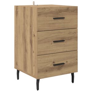 vidaXL Y&ouml;p&ouml;yt&auml;kaappi Artisan tammi 40 x 40 x 66 cm Tekninen puu