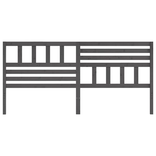 vidaXL S&auml;ngynp&auml;&auml;ty harmaa 206x4x100 cm t&auml;ysi m&auml;nty