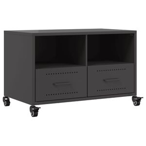 vidaXL TV-taso musta 68x39x43,5 cm ter&auml;s
