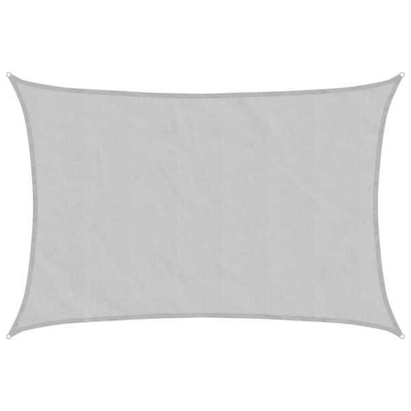 vidaXL Aurinkopurje vaaleanharmaa 6x5 m 100% Oxford polyesteri